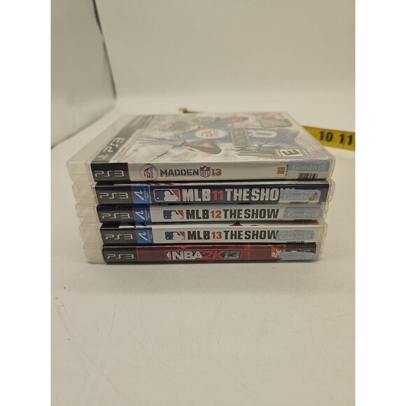 Lot of 5 PS3 Games MLB 13 12 11 MADDEN 13 NBA 2K13 - Picture 1 of 6